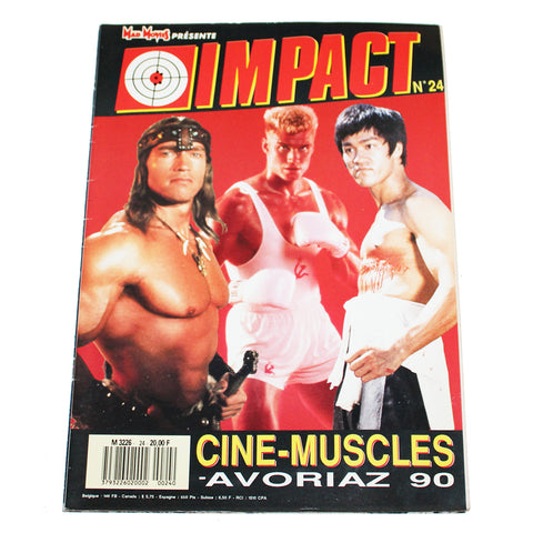 Magazine / revue Mad Movies / Impact numéro 24 / Ciné-Muscles Avoriaz 90 ( 1989 )