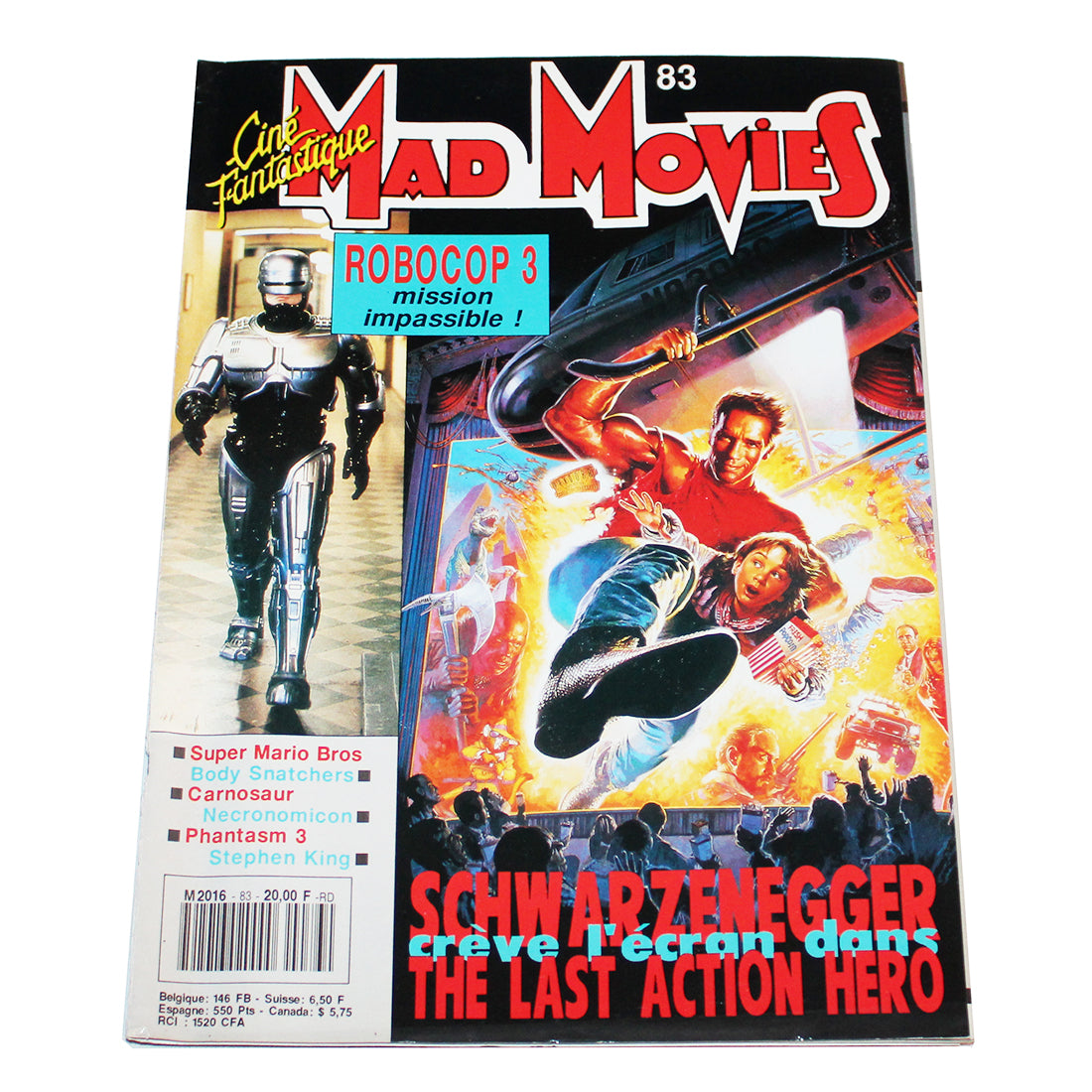 Magazine / revue Mad Movies numéro 83 / Robocop 3 / The Last Action Hero ( 1992 )