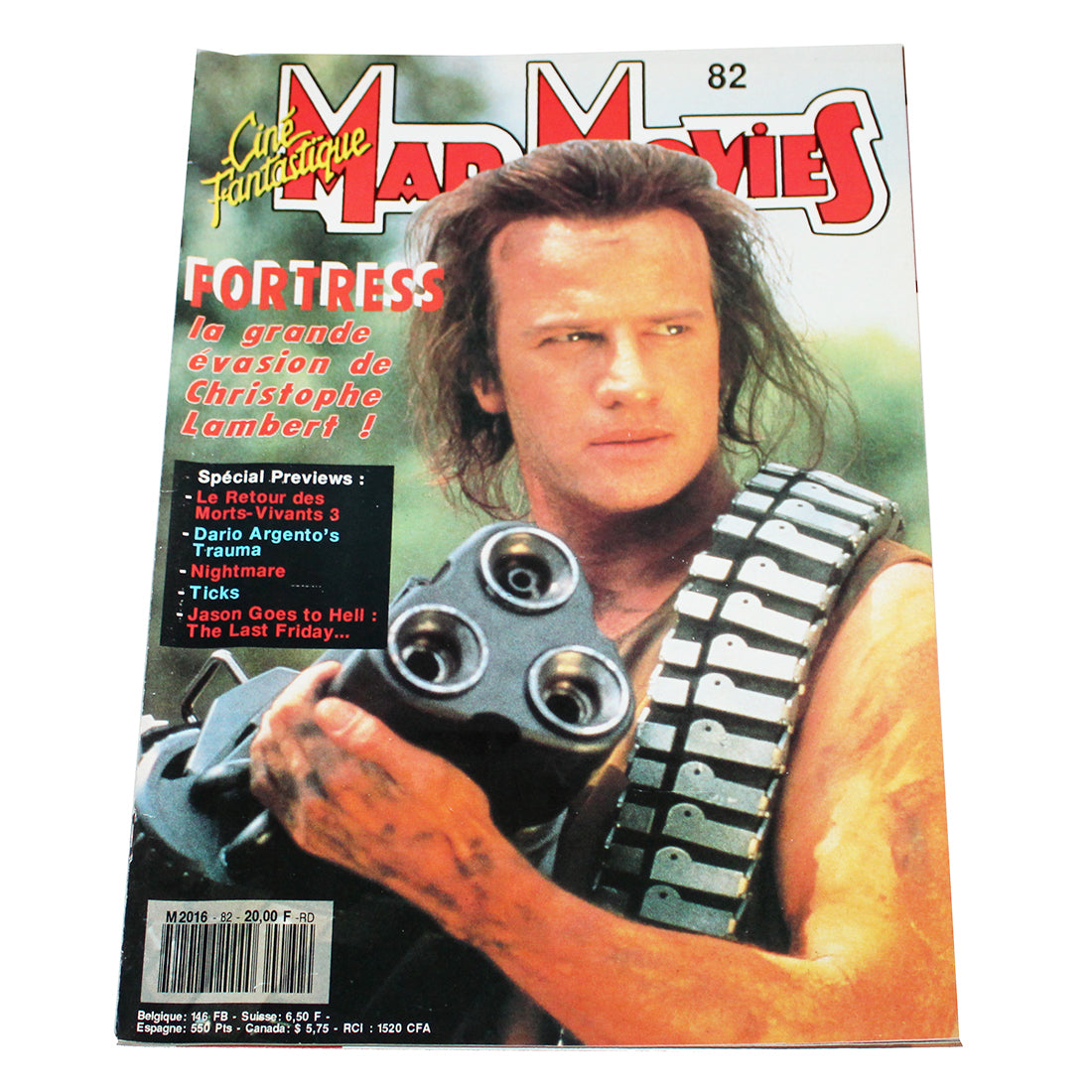 Magazine / revue Mad Movies numéro 82 / Fortress / Christophe Lambert ( 1992 )