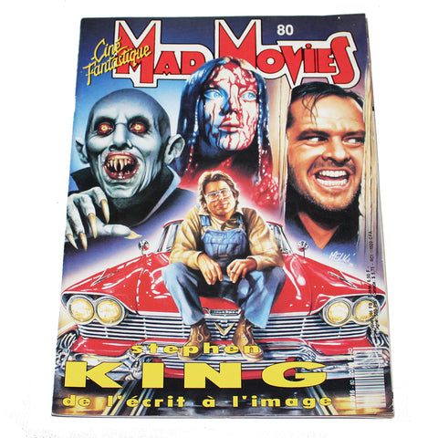 Magazine / revue Mad Movies numéro 80 / Stephen King ( 1992 )