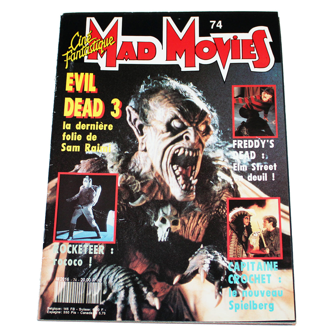 Magazine / revue Mad Movies numéro 74 / Evil Dead 3 / Rocketeer ( 1991 )