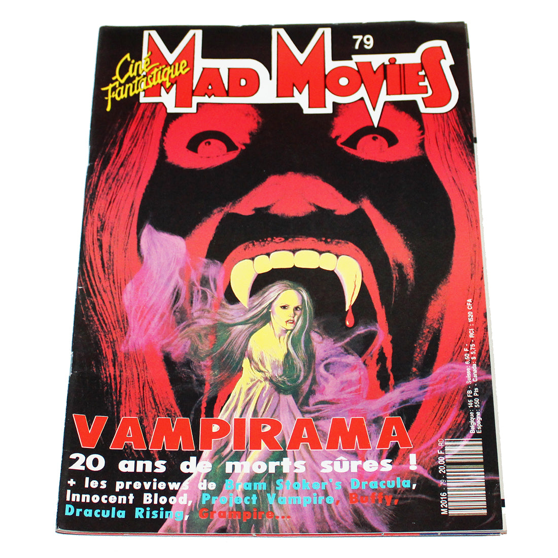 Magazine / revue Mad Movies numéro 79 / Vampirama ( 1992 )