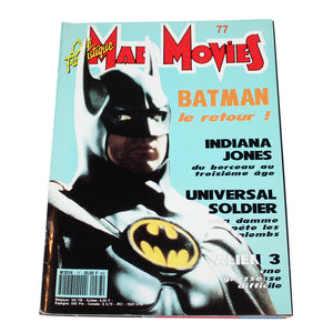 Magazine / revue Mad Movies numéro 77 / Batman / Indiana Jones / Alien 3 ( 1992 )