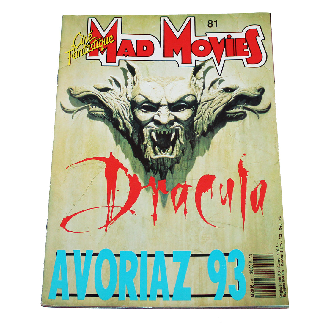 Magazine / revue Mad Movies numéro 81 / Dracula / Avoriaz 93 ( 1993 )