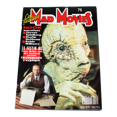 Magazine / revue Mad Movies numéro 76 / Hook / Spielberg / Cronenberg ( 1992 )