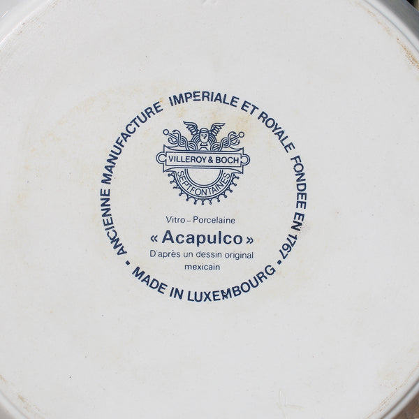 Plat à œufs vintage Villeroy & Boch modèle Acapulco ( à l'unité )