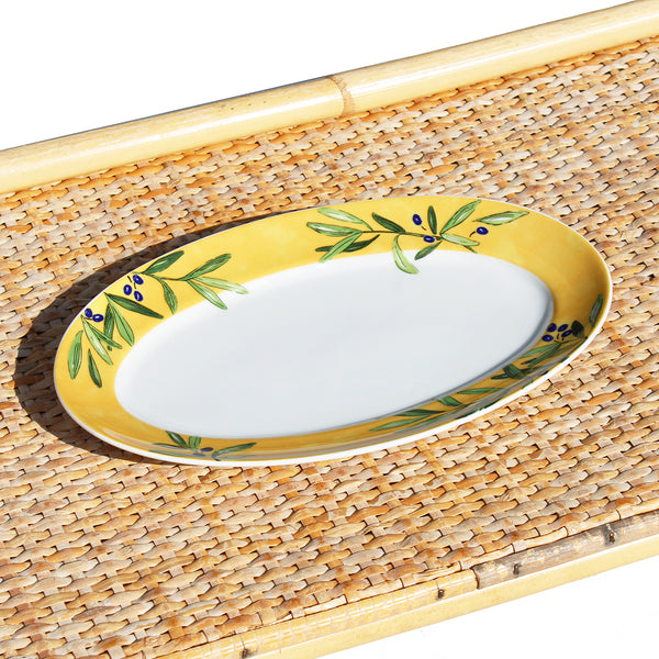 Ravier vintage en porcelaine par Guy Degrenne modèle Oulivéiro