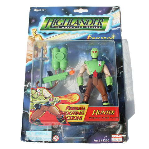 Jouet vintage Highlander ( 1996 ) / Hunter Moganda's Brutal Warrior / sous blister