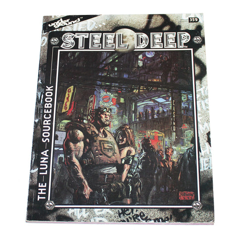 JDR Cyberpunk / Underground en VO - Steel Deep / supplément de règles / The Luna Sourcebook ( 1996 )