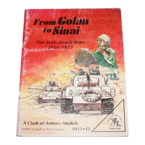 Wargame Clash of Arms Games / Module From Golan to Sinai ( 1994 )