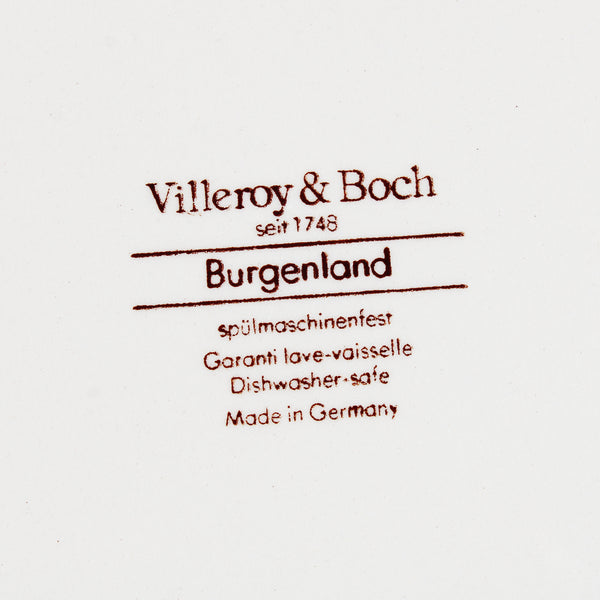 Petit saladier / légumier carré vintage Villeroy & Boch modèle Burgenland rouge