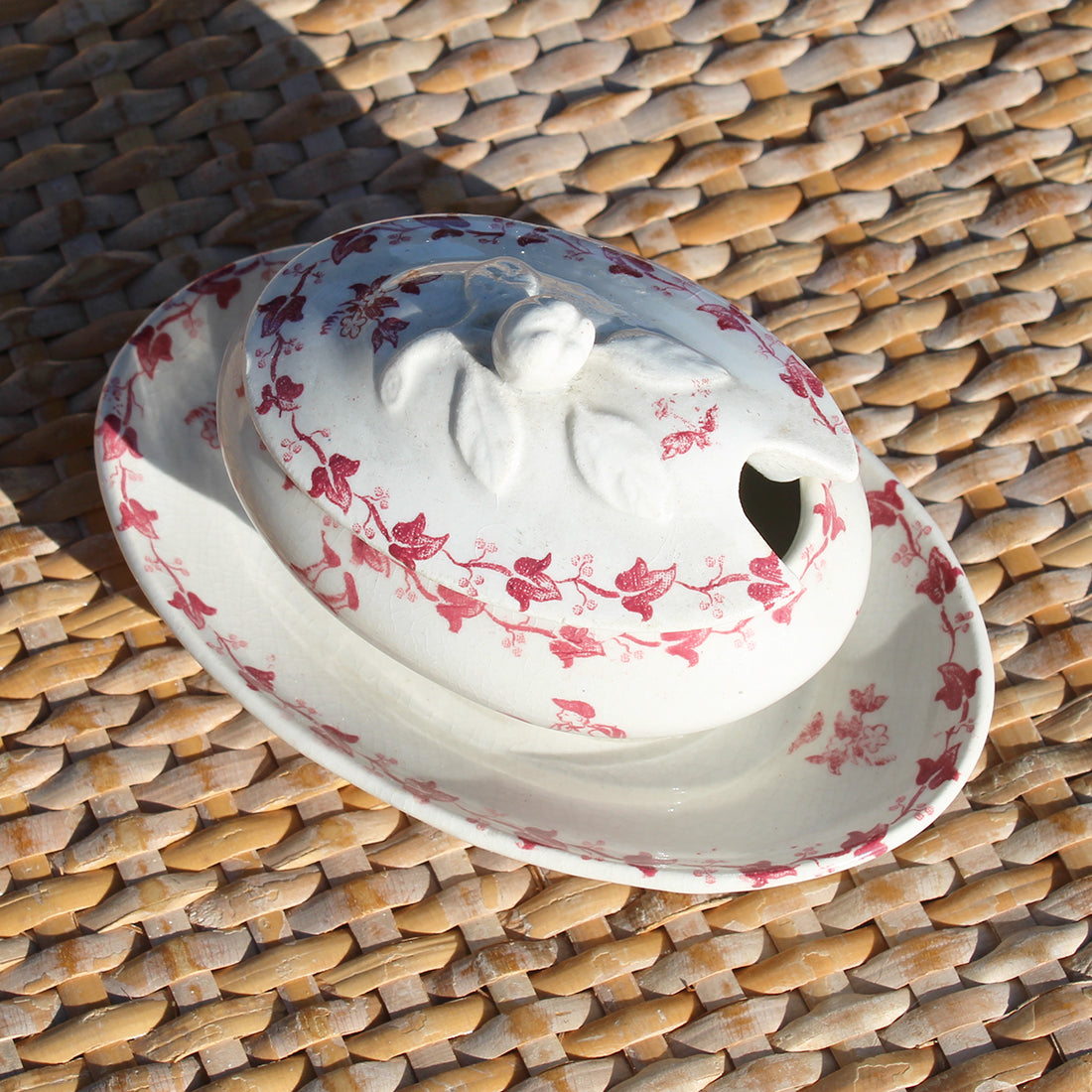 Ancienne Saucière Miniature En Faïence De Lunéville - Style Granville - Fin XIXe