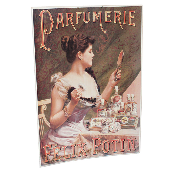 Affiche publicitaire cartonnée Parfumerie Félix Potin