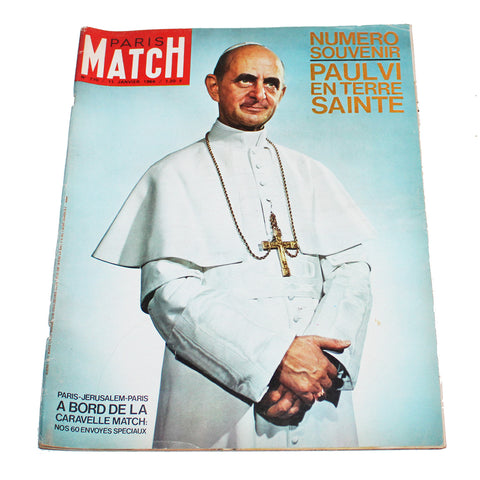 Magazine / revue Paris Match n° 770 du 11/01/1964 Paul VI en Terre Sainte