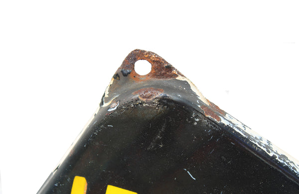 Ancienne plaque émaillée Les Travailleurs Français / Assurances sur la Vie / Émaillerie Alsacienne