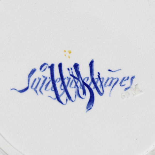 Ancienne assiette creuse en faïence de U & C Sarreguemines modèle Cluny