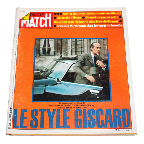 Magazine / revue Paris Match n° 1308 du 01/06/1974 Valéry Giscard d'Estaing