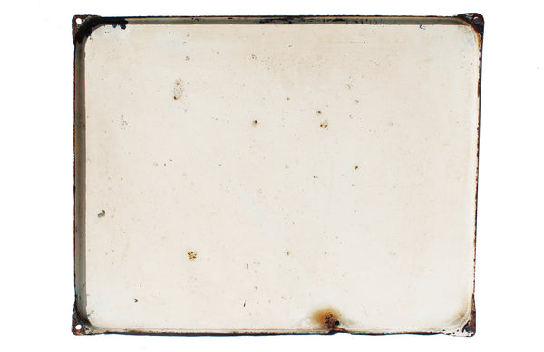 Ancienne plaque émaillée Les Travailleurs Français / Assurances sur la Vie / Émaillerie Alsacienne