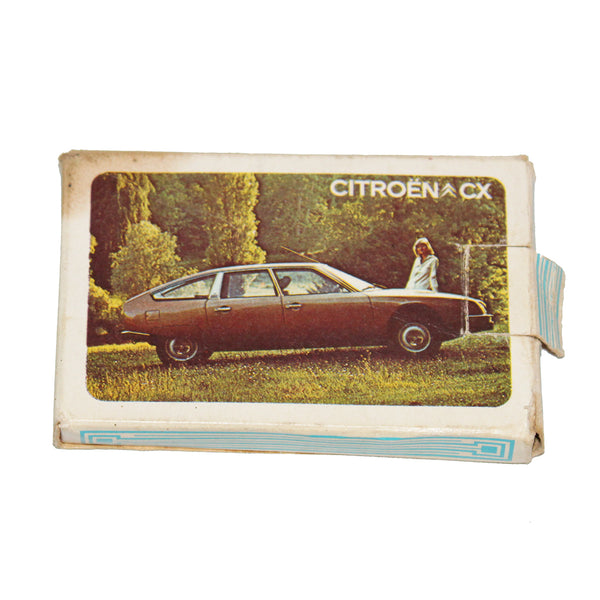 Jeu de cartes publicitaire vintage Citroën CX