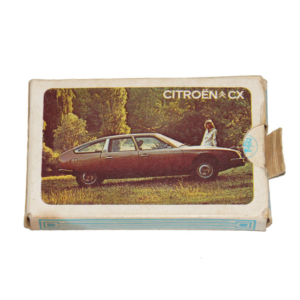 Jeu de cartes publicitaire vintage Citroën CX