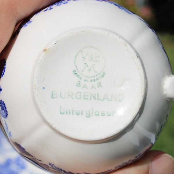 Paire de tasses à café + soucoupes en faïence de Villeroy & Boch modèle Burgenland