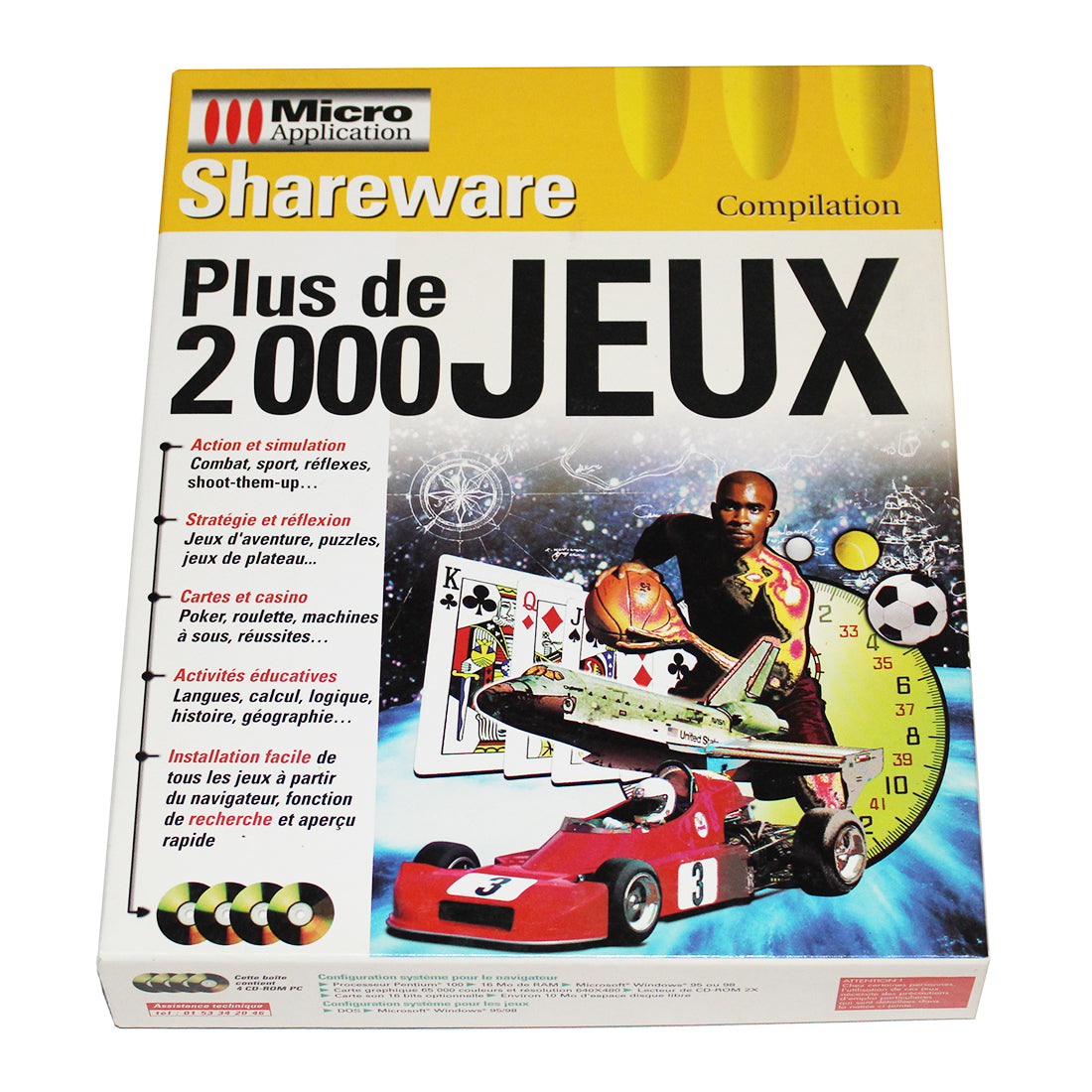 Jeu vidéo PC Big Box Shareware plus de 2000 jeux Micro Application ( 1999 )