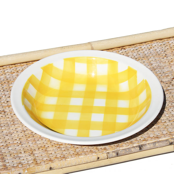 Ancien plat creux & rond 26.5 cm en faïence de Digoin Sarreguemines modèle Écossais