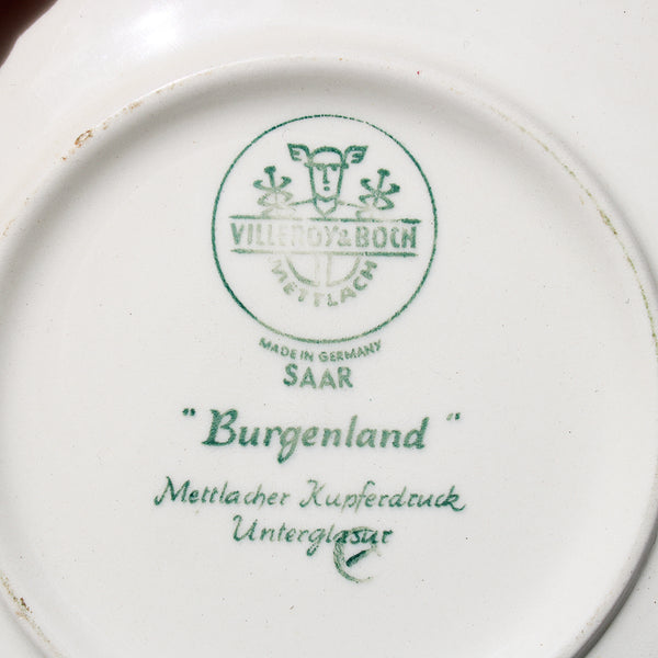 Tasse thé + soucoupe en faïence de Villeroy & Boch modèle Burgenland