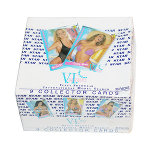 Boîte scellée vintage / 36 packs de 9 cartes Venus Swimwear International Model Search ( 1994 )