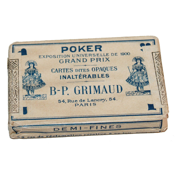 Ancien jeu de 32 cartes / Poker / Exposition Universelle de 1900 / B-P. Grimaud