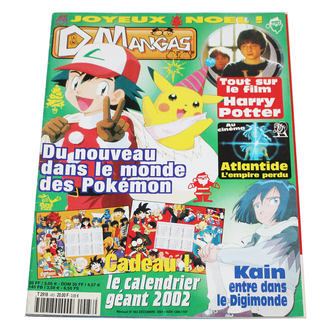 Magazine / revue D. Mangas / Dorothée Magazine / numéro 483 / Pokémon