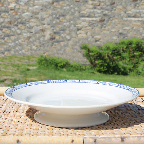 Ancienne assiette montée en faïence / K & G Lunéville modèle Livry
