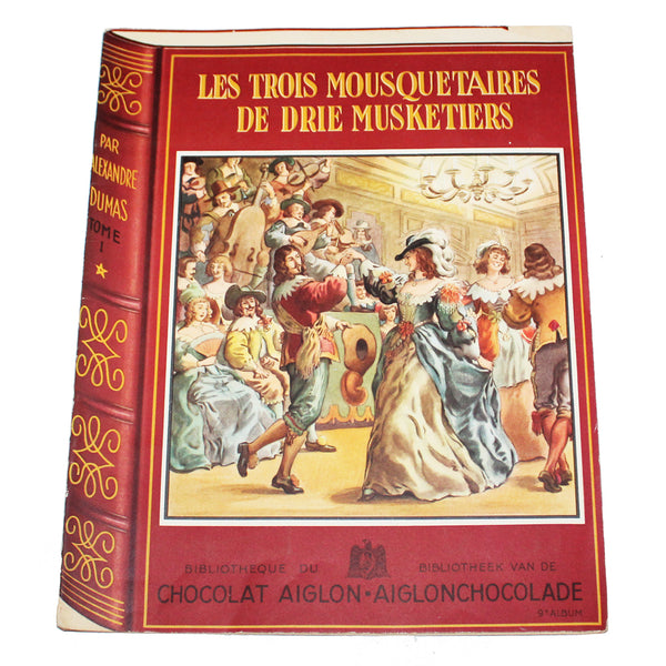 Ancien album publicitaire complet Chocolat Aiglon Les Trois Mousquetaires Tome 1