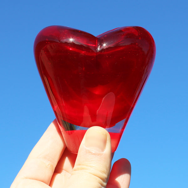 Vase en verre de Murano vintage rouge – Salviati – Maria Christine Hamel – Années 1990 – 10 cm