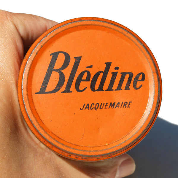 Ancienne boîte publicitaire Blédine Jacquemaire en tôle lithographiée