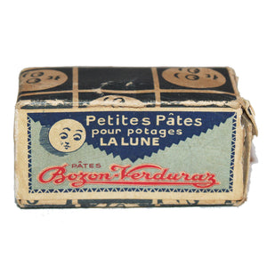 Ancienne boîte / échantillon en carton / Petites Pâtes pour potages La Lune