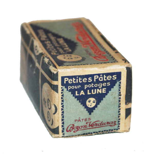 Ancienne boîte / échantillon en carton / Petites Pâtes pour potages La Lune