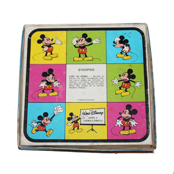 Film super 8 vintage / Les Aventures de Bernard et Bianca / L'Oeil du Diable / Walt Disney Productions