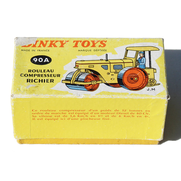 Véhicule miniature 1:43 Dinky Toys 90A Rouleau Compresseur Richier / en boîte