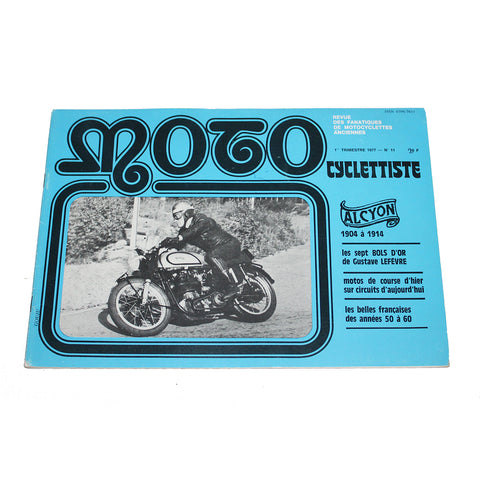 Magazine / revue vintage Moto Cyclettiste n° 11 1er trimestre 1977