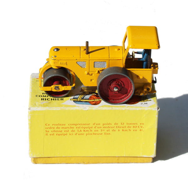 Véhicule miniature 1:43 Dinky Toys 90A Rouleau Compresseur Richier / en boîte