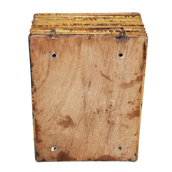 Petite armoire à pharmacie vintage en bambou – porte miroir