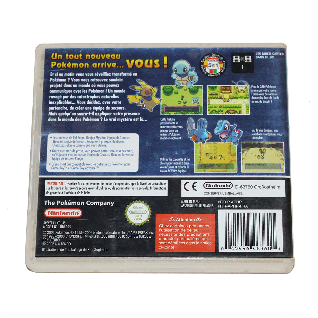 ROM Pokemon Donjon Mystère : Equipe de Secours Bleue FR sur Nintendo DS ROM Pokemon Donjon Mystère : Equipe de Secours Bleue FR sur Nintendo DS