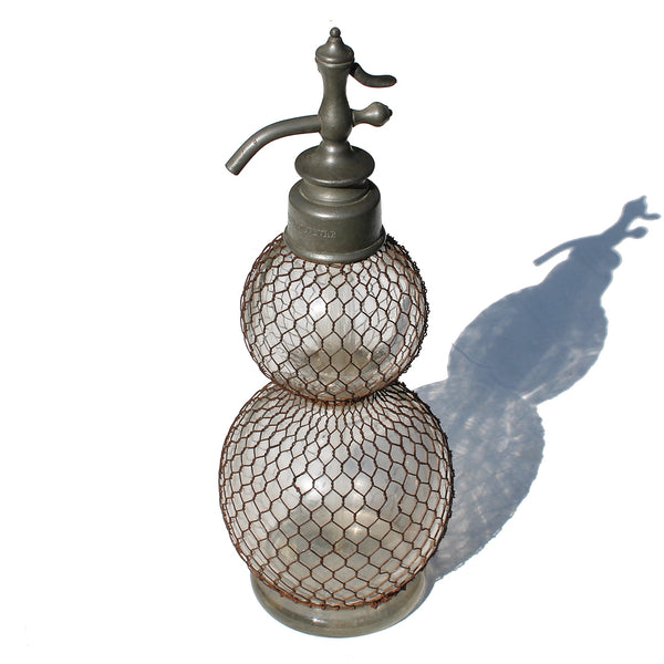 Ancien siphon de bistrot véritable Seltzogène D. Fèvre Paris XIXème siècle