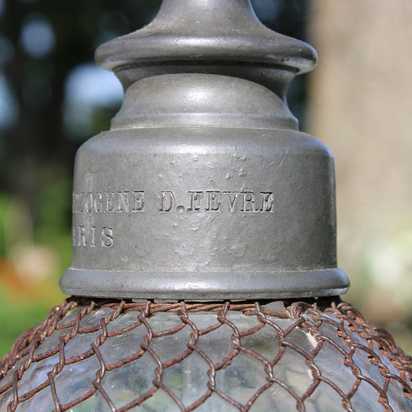 Ancien siphon de bistrot véritable Seltzogène D. Fèvre Paris XIXème siècle