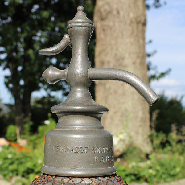 Ancien siphon de bistrot véritable Seltzogène D. Fèvre Paris XIXème siècle