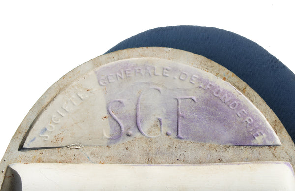 Ancien porte savon en céramique Jacob Delafon Chappée S.G.F. Société Générale de Fonderie
