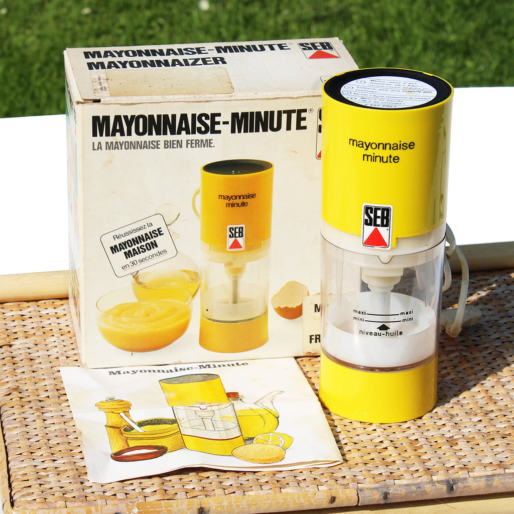 Small vintage Seb Mayonnaise-Minute food processor in box with instruc – La  Roue du Passé