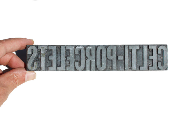 Ancienne matrice d'impression / tampon Celti-Porcelets / Agriculture