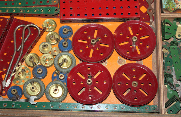 Ancienne grande boîte / coffret en bois Meccano outfit n° 1 ca. 1920